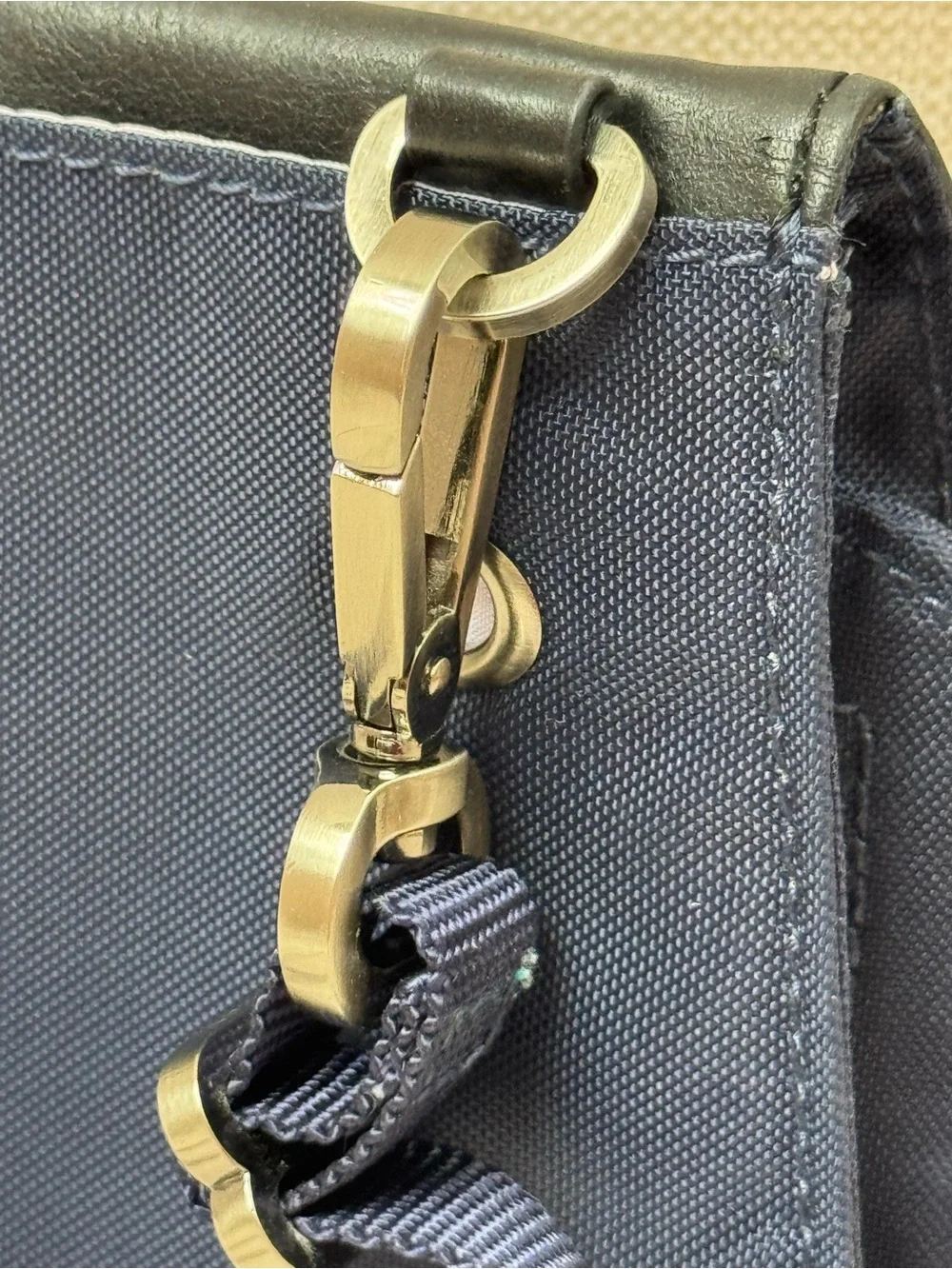 Mosey Navy and Black Compact Crossbody Wallet - Sleek Everyday Bag